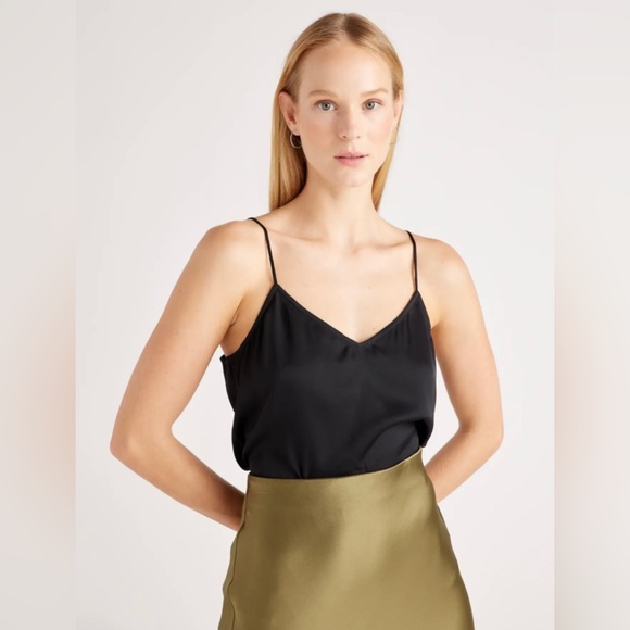 Quince Tops - Quince Washable Stretch Silk V-Neck Cami